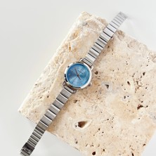 Vesce Atelier Duos Gümüş Saat Mavi