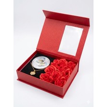 B&Nine Sevgililer Günü Romantik Gül Istiridye Içinde Gerçek Inci Kolye 12 Gül ve Istiridye Kolye