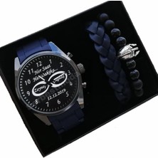 Kişiye Özel Isim Baskılı Erkek Kol Saati Erkeğe Hediye Doğum Günü Hediyesi Sevgiliye Hediye Erkek Saat