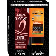 L'Oréal Paris L'oreal Hydra Energetic Duş Jeli 300 ml + Elseve ŞAMPUAN400 ml 4 Adet