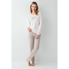 Arnetta Kadın Beyaz Pijama Takımı