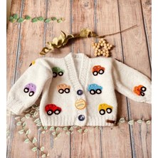 ZA Handmade El Örgüsü Bebek/çocuk Arabalı Hırka