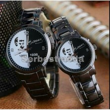 Erkek Bayan Saat Çift Sevgili Saatleri Kişiye Özel Isim Baskılı Kol Saatleri Sevgiliye Hediye Saat Kombini Metal Kordon Saat Doğum Günü Yıl Dönümü Hediyesi