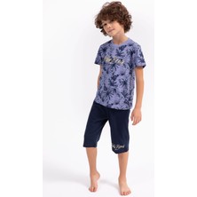 Rolypoly Erkek Çocuk Mor Kapri Takım