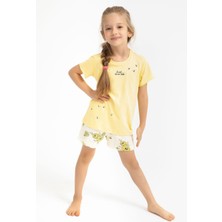 Rolypoly Kız Çocuk Sarı Şort Takım