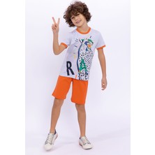 Rolypoly Erkek Çocuk Gri Bermuda Takım