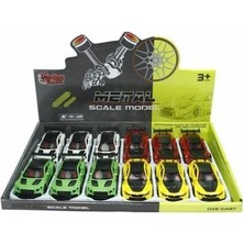 3671C - Ç/b Spor Araba Metal 1:36 12Lİ (Lisinya)