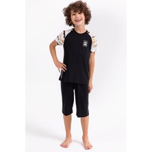 Rolypoly Erkek Çocuk Siyah Bermuda Takım