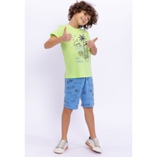 Rolypoly Erkek Çocuk Yeşil Bermuda Takım