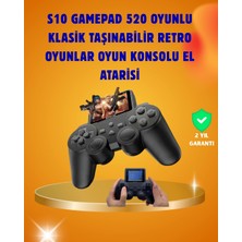 Bfs Çocuklar ve Yetişkinler Için Uygun 500 Oyunlu Taşınabilir Mini Retro El Konsolu