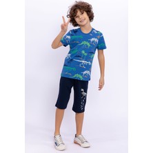 Rolypoly Erkek Çocuk Mavi Bermuda Takım