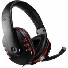 Bfs Oyuncu Kulaklığı Kulak Üstü Kablolu Stereo Mikrofonlu Yumuşak Kulak Yastığı