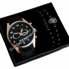 Sevgiliye Hediye Erkek Kol Saatleri Isim Baskılı Bileklik Kombin Saat Yıl Dönümü Hediyeleri