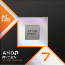 Verto Amd Ryzen 7 9850X3D 8 Core, 4,70-5.60GHZ, 104MB Cache, 120W,  Am5 Soket, Box, (Dahili Grafik Var, Fan Yok)