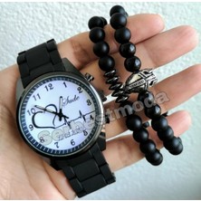 Erkek Saat Kişiye Özel Isim Baskılı Erkek Kol Saati Erkeğe Hediye Doğum Günü Hediyesi Babalar Günü Hediye Hediye Seti Sevgililer Günü Hediyesi