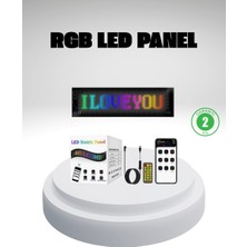 Bfs Rgb LED Panel – Mobil Uyumlu, Yazı ve Gıf Destekli, USB Bağlantılı Dekoratif Ekran