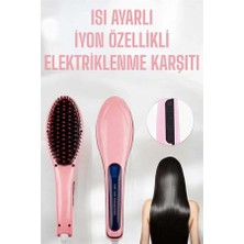 Bfs Fön Etkili Saç Düzleştirici Tarak Yıpranma Karşıtı Döner Kablo Isı Ayarlı