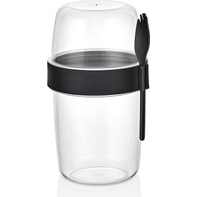 Yoğurt Kabı Seti 300 ml + 600 ml – Taşınabilir, Bpa Içermeyen Kahvaltı ve Ara Öğün Kabı