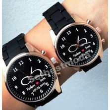 Sevgili Çift Saatleri Kişiye Özel Çift Saat Kombini Erkek Bayan Kol Saati Isimli Saat Sevgililer Günü Hediyesi Sevgili Saati Sevgiliye Hediye