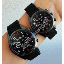 Sevgili Çift Saatleri Kişiye Özel Çift Saat Kombini Erkek Bayan Kol Saati Sevgiliye Hediye Isim Baskılı Kişiye Özel Saatler Sevgililer Günü Hediyesi