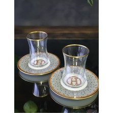 Fermato Honey Turuncu 2 Kişilik Çay Seti