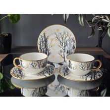 Fermato Sarı Kar 2 Kişilik Çay Fincanı