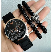 Erkek Saat Kombini Kişiye Özel Isimli Saat Babalar Günü Hediyesi Erkek Bileklik Kombin Sevgililer Günü Doğum Günü Hediyesi