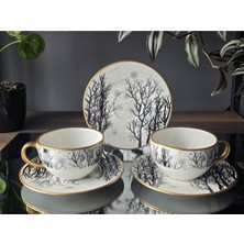 Fermato Gri Kar 2 Kişilik Çay Fincanı