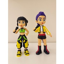 You Toys Demon Hunters | Rumi ve Zoey | Büyük Boy Kafası, Gövdesi,bacakları ve Kolları Eklemli/hareketli