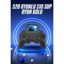 Bfs 2.4 Inç Ekran 520 Oyunlu Retro Temalı Kablosuz Oyun Kolu El Atarisi