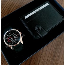 Erkek Kol Saati ve Kartlık Hediye Seti Sevgiliye Hediye Doğum Günü Yıl Dönümü Babalar Günü Hediyesi Erkeğe Kişiye Özel Hediye