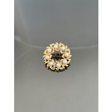 Lüx Wood Wood ve Erşah – Altın Renkli Figürlü Broş Koleksiyonu (Taç, Burç ve Daha Fazlası) Model 12