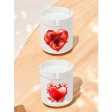 Iki Parçalı Kalp Temalı Dış Mekan Küllük Seti