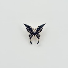 Vesce Atelier Taşlı S Yah Kelebek Formlu Broş