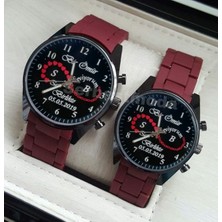 Sevgiliye Hediye Kişiye Özel Sevgili Saatleri Doğum Günü Hediyesi Isim Yazılı Baskılı Erkek Bayan Kol Saati