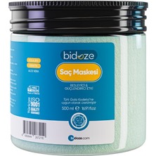 Bidoze Kolajen & Keratin Özlü Onarıcı Saç Maskesi 500 ml | Yıpranmış Saçlar Için Yoğun Bakım
