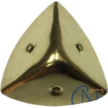 Marsilyan Dekoratif, Kutu, Sandık Köşesi - 45X28 Mm, Büyük, Sarı, 100 Adet