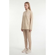 Maq Design Boss Dik Yaka Fermuarlı Kadın Ceket