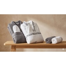 Özdilek Velluto Gri-Krem Gri Aile Seti