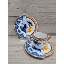 Fermato Hybrıd-1 -6 Kişilik Çift Desenli Türk Kahve Seti