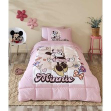 Özdilek Disney Uyku Seti Ranforce Tek Kişilik Pembe Mınnıe Garden