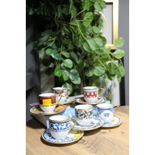 Fermato Karışık6 Kişilik Türk Kahve Fincanı Seti