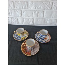 Fermato Mıx Set-6 Kişilik Türk Kahve Fincanı Seti