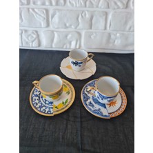 Fermato Mıx Lux Set-6 Kişilik Türk Kahve Fincanı Seti