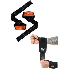 Dex Supports Lasting Energy Lifting Straps Pro + Wrist Wraps Legend Spor Bileklik  2'li Set