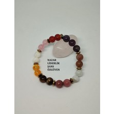 UltraMint Doğal Taş Bileklik Seti: Ametist, Güneş Taşı, Ay Taşı, Akik ve Daha Fazlası