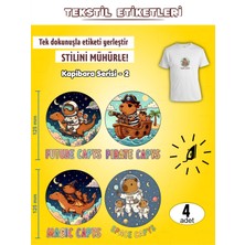 Agg Reklam Ütü ile Yapışan Kıyafet Etiketi Kapibara Serisi -2   4lü Set