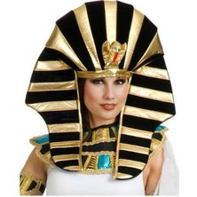 Mısırlı Tutankamon Şapkası Kobra Yılan Figürlü