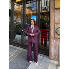 Blazer Takım Elbise Tek Düğme Ceket Pantolon