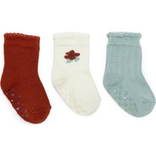 Hellobaby Hellobaby Kız Bebek 3lü Kaydırmaz Çorap